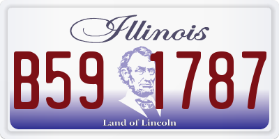 IL license plate B591787