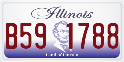 IL license plate B591788