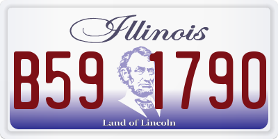 IL license plate B591790