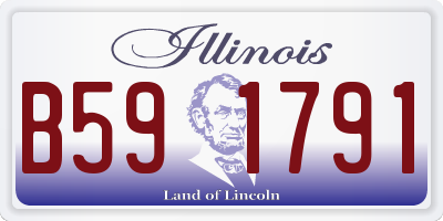 IL license plate B591791