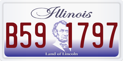 IL license plate B591797