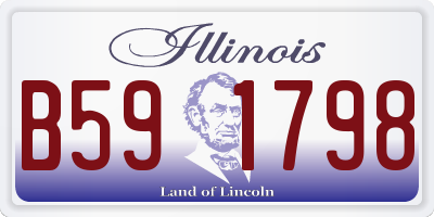 IL license plate B591798