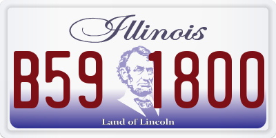 IL license plate B591800