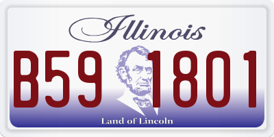 IL license plate B591801