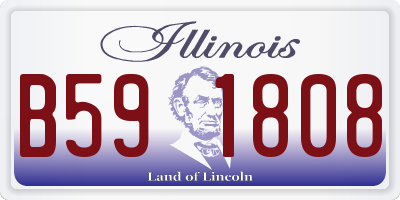 IL license plate B591808