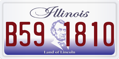 IL license plate B591810