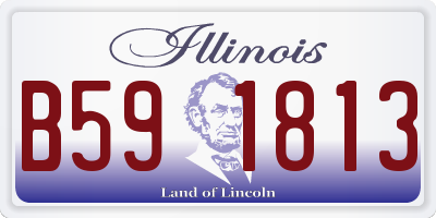 IL license plate B591813