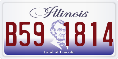 IL license plate B591814