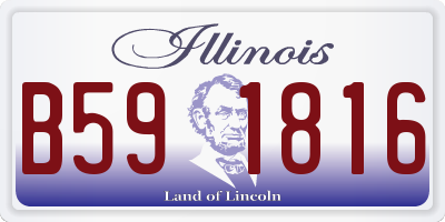 IL license plate B591816