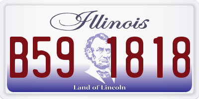 IL license plate B591818