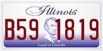 IL license plate B591819