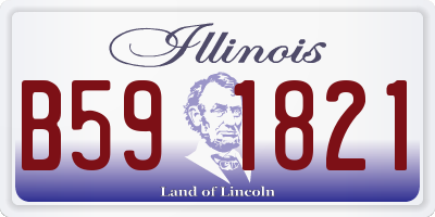 IL license plate B591821