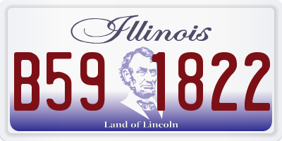 IL license plate B591822