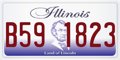 IL license plate B591823