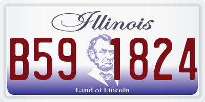 IL license plate B591824