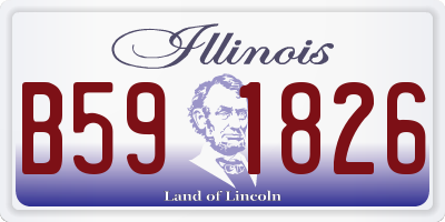 IL license plate B591826