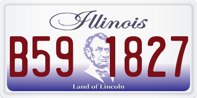 IL license plate B591827