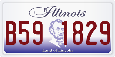 IL license plate B591829