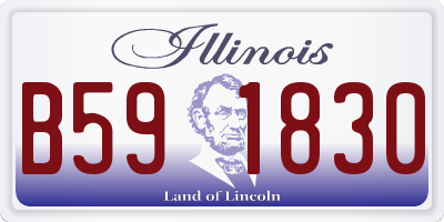 IL license plate B591830