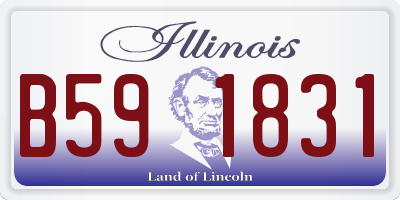 IL license plate B591831