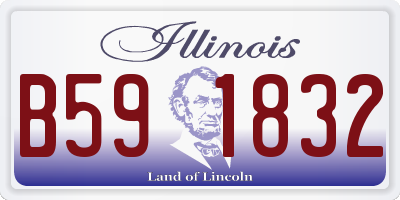 IL license plate B591832