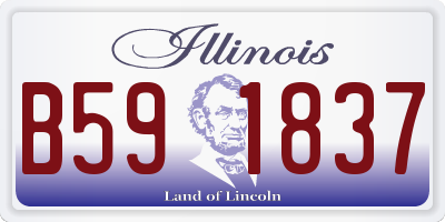IL license plate B591837