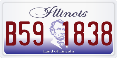 IL license plate B591838