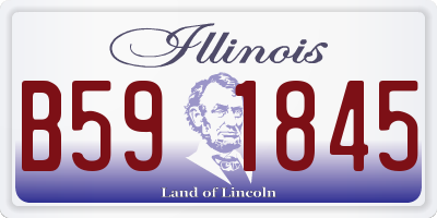 IL license plate B591845