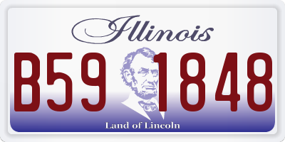 IL license plate B591848
