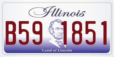 IL license plate B591851