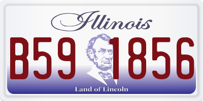 IL license plate B591856