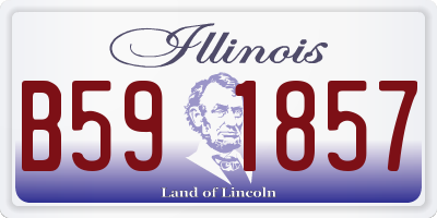 IL license plate B591857
