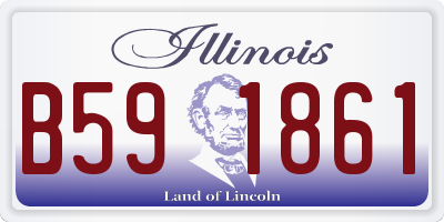 IL license plate B591861