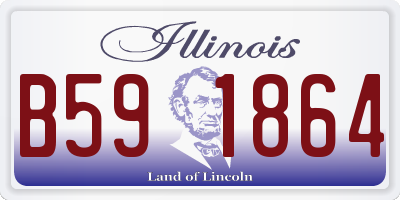 IL license plate B591864