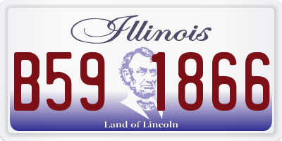 IL license plate B591866