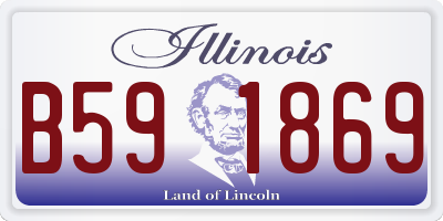 IL license plate B591869