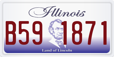 IL license plate B591871