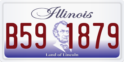 IL license plate B591879