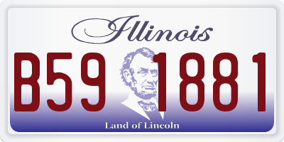 IL license plate B591881
