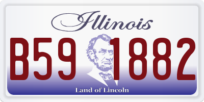 IL license plate B591882