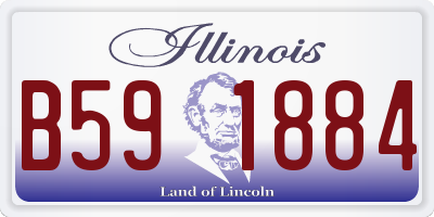 IL license plate B591884