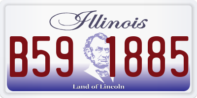 IL license plate B591885