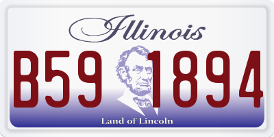 IL license plate B591894