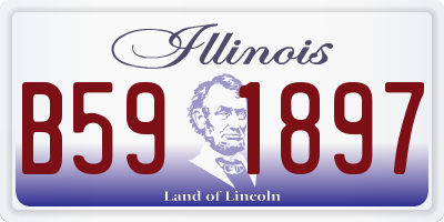 IL license plate B591897