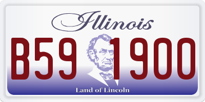 IL license plate B591900
