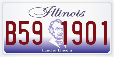 IL license plate B591901