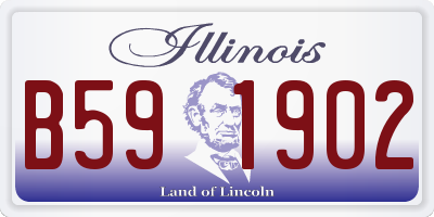 IL license plate B591902