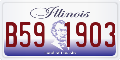 IL license plate B591903