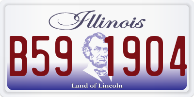 IL license plate B591904