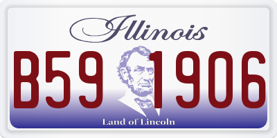 IL license plate B591906